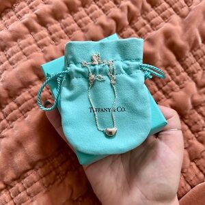Tiffany & Co. Elsa Peretti Bean Necklace | Sterling Silver, Small